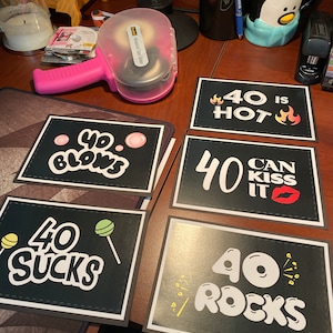40th Birthday PRINTABLE Decorations 40 Sucks 40 Blows 40 | Etsy Canada