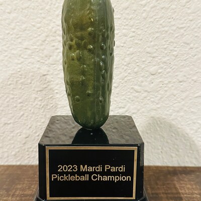 Pickle Trophy Life-size Pickle Award, Pickle Eating Contest Trophy