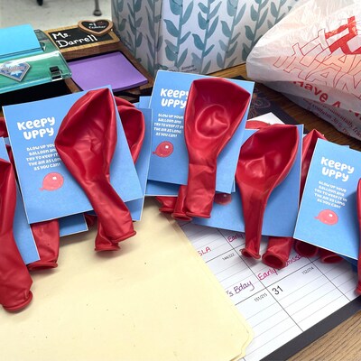 Blue Keepy Uppy Party Favors Blue Dog Digital Download - Etsy