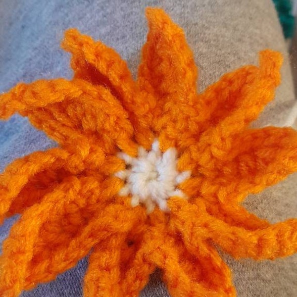 Crochet Daisy Flower Pattern Crochet Sunflower Crochet Appliqués