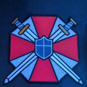 傘 UBCS - 3サイズ - バイオハザード ロゴ - 100% 刺繍パッチ