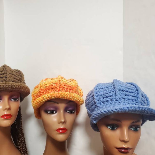 Instant Download PDF Pattern Newsboy Hat/ribbed Slouchy Instant Download PDF Pattern Newsboy Hat/ribbed Slouchy