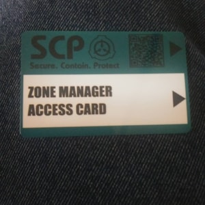 Get Secure Access To The Scp Foundation's Secret Laboratory With Id Cards!  - Temu