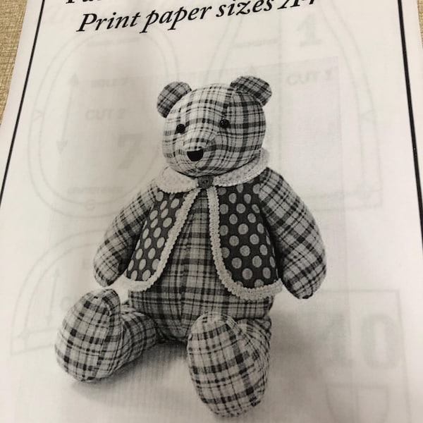 Memory Bear Sewing Pattern With Video Tutorial (PDF Pattern) - Etsy