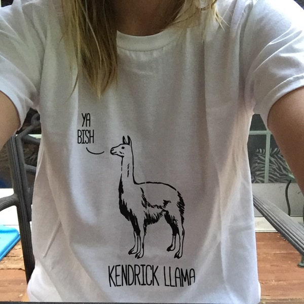 Kendrick Llama T-shirt Tee // Music T-shirts / Band T-shirts / - Etsy