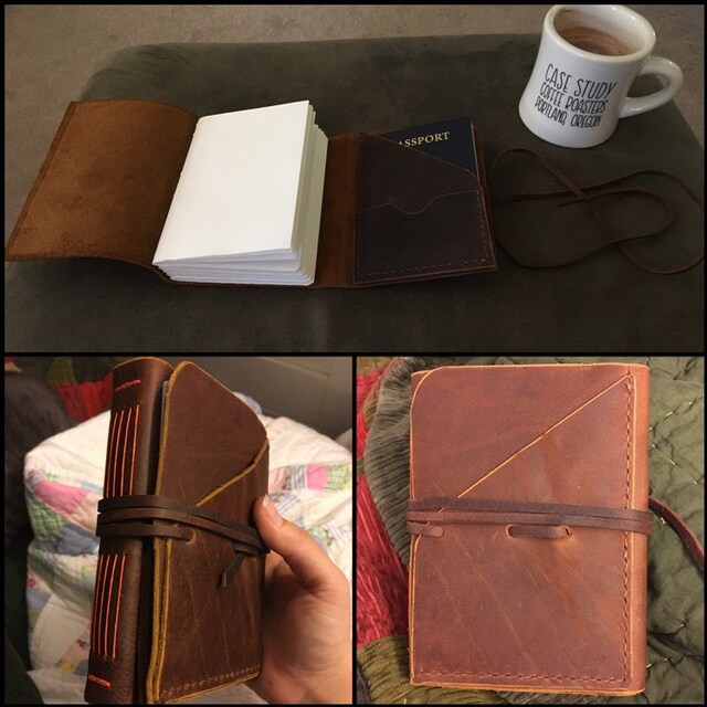 Large moleskine cover. Moleskine leather case. Travel journal Etsy