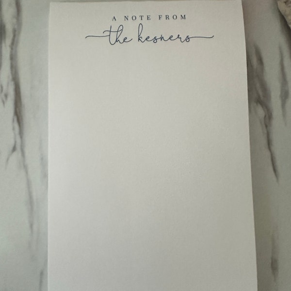 Script Personalized Notepad, Personalized Notepad Gift for Writers ...