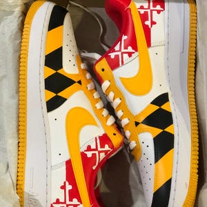 Hand-painted American Flag Air Force One Sneakers: Patriotic Gift