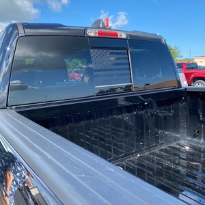 Fits 09 22 Dodge Ram Back Middle Window American Flag Etsy