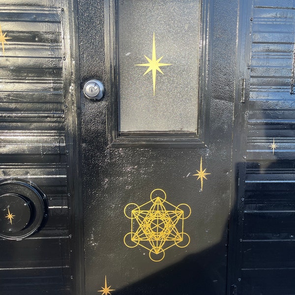 10 X 10 Metatron's Cube Sacred Geometry Sticker Decal - Etsy