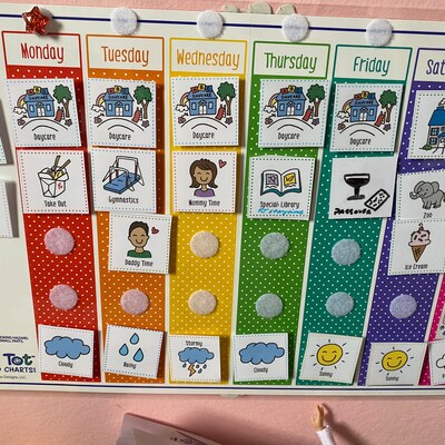 Weekly Visual Calendar includes 264 Cards - Etsy