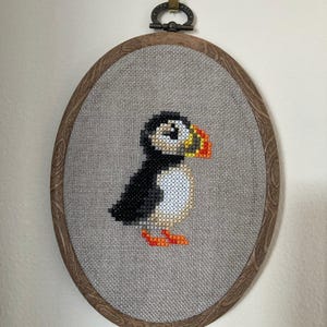 Puffin Cross Stitch Pattern PDF Bundle - Set of 3 Puffin Patterns