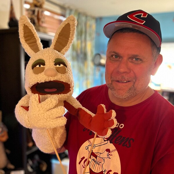 Handmade Ventriloquist Dummy Furry Rabbit Monster Professional Hand ...