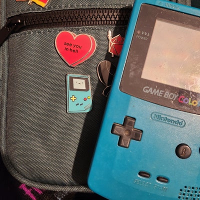 Kawaii Console Club Game Boy Classic Hard Enamel Pin Gray and Blue - Etsy