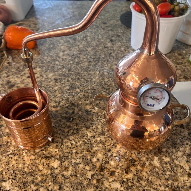 伝統的なアレンビック 1L / 銅製アレンビック蒸留器 / アレンビック