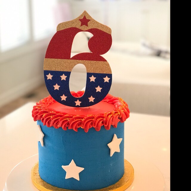 Superhero Cake Topper Superhero Birthday Party Girl Etsy