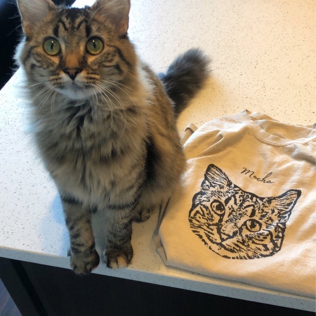 Custom Cat Shirt Using Pet Photo Name Custom Dog Shirt Personalized Dog Shirt Custom Dog T Shirts for Humans Custom Pet Shirt Etsy
