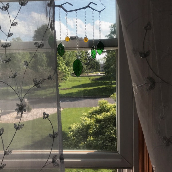Green Dream Sun Catcher Suncatcher Stain Glass Home House Decor Spring ...