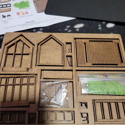 DIY Miniature House Model, Mini Modern House With Garden, Mini ...