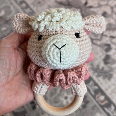 Lamb Sheep Crochet Rattle Baby Toy Pattern PDF - Etsy
