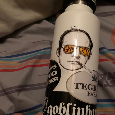 Saint Hunter S Thompson Gonzo 4-Inch Vinyl Sticker - Water Bottle, Laptop, Car Decal