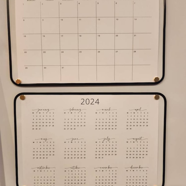 2025 Monthly Calendar 5x7 in 2025 Calendar Card PRINTABLE Elegant Small ...