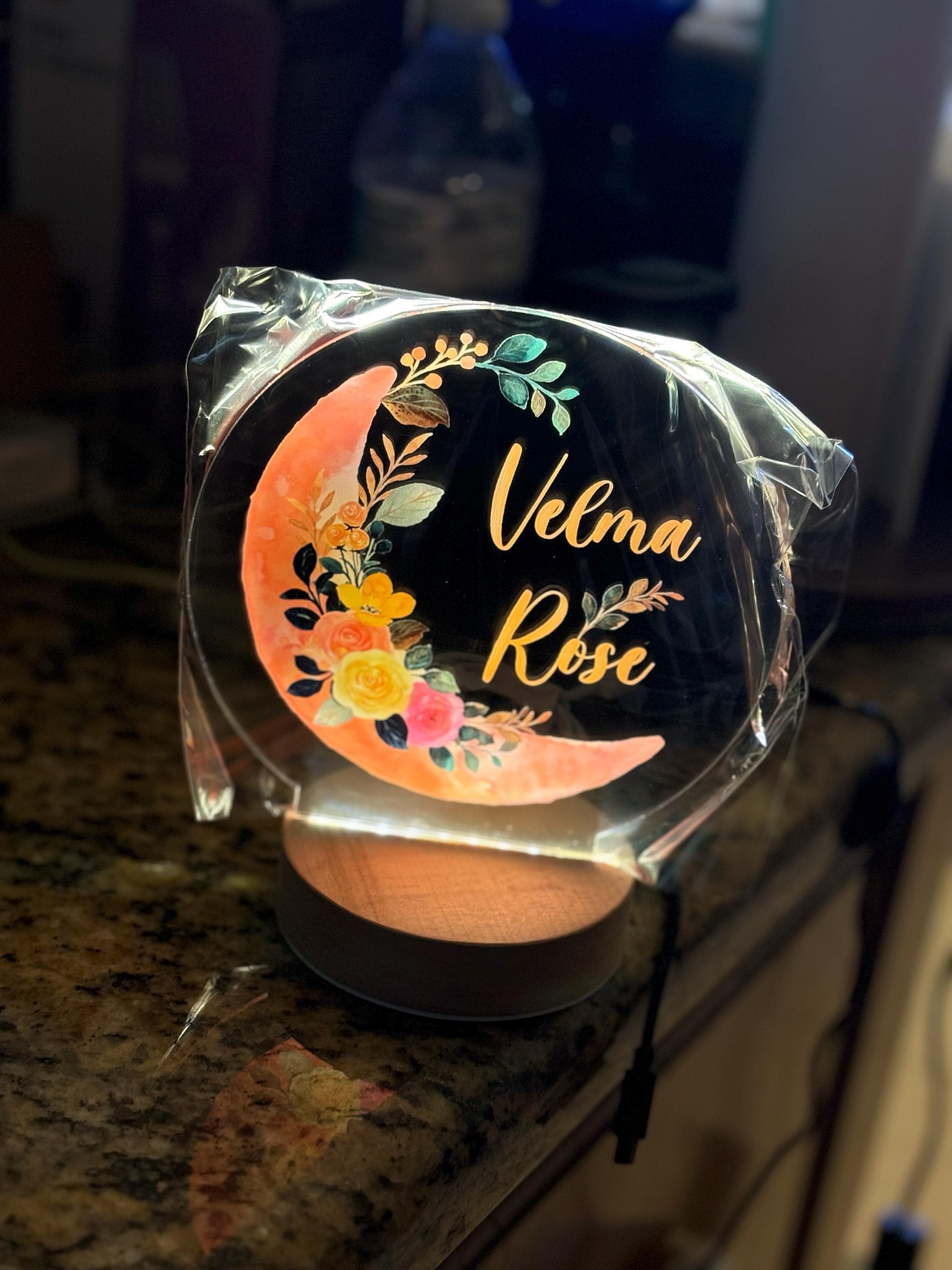 Baby Girl Gift, Personalized Night Light for Kids, Custom Night Light, Infant Gift, Personalized Lamp, Name Night Light