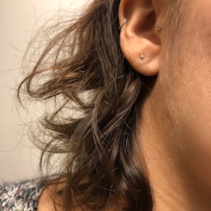 Silver Studs Earrings 2.5mm Tiny Stud Earrings Teeny Tiny Ball Earrings  Super Tiny Stud Earrings Tiny Silver Post Earrings 