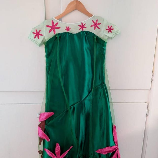 green emerald velvet dress Anna ELSA Frozen Fever Girl's Birthday Dress Costume (4-5 Years, Bright  Green) : Amazon.ca: Clothing, Shoes & Accessories