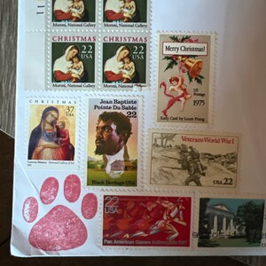 1964年クリスマス ヤドリギ ヒイラギ ポインセチア 植物 4種類 5セント