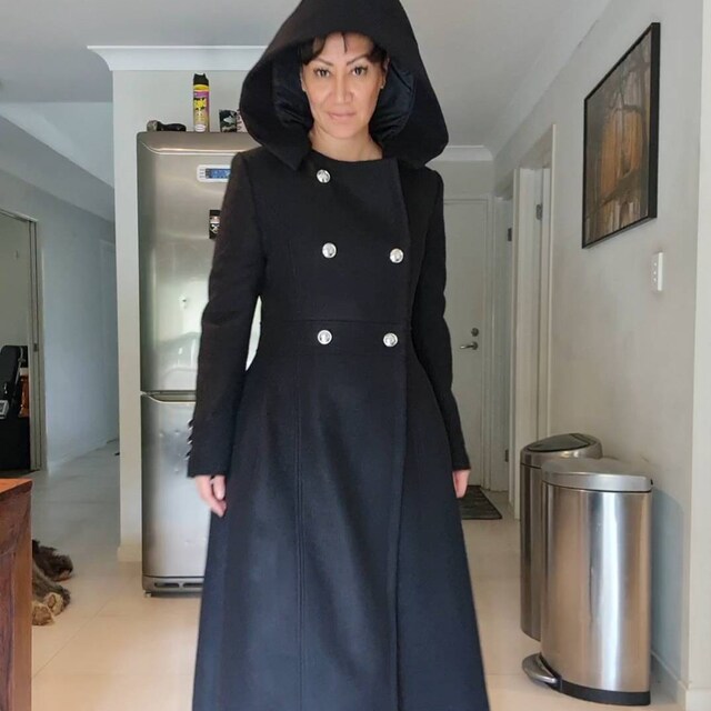 未使用☆和田颯 how Melton Coat Black 002 Da-iCE Double Faced Tailored Coat – Another Tomorrow