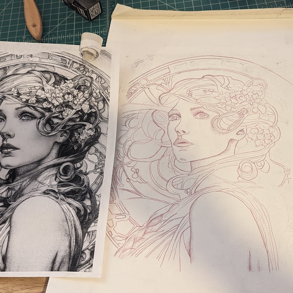 Art Nouveau DIGITAL Coloring Pages, 124 Pgs, Intricate Printable Stress ...