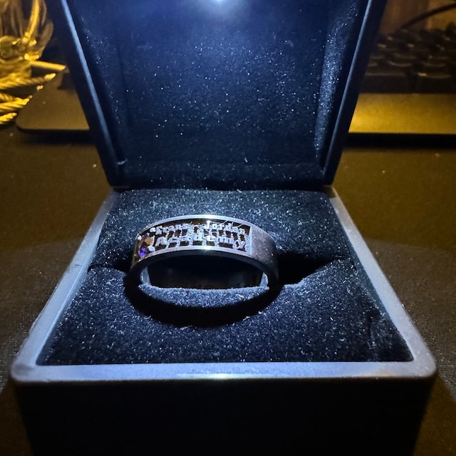 Anello Signet Personalizzato Uomo In Argento 925 | Per Laurea O Scuola | Con Gemma Quadrata - Foto 2