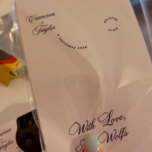 Taylor added a photo of their purchase