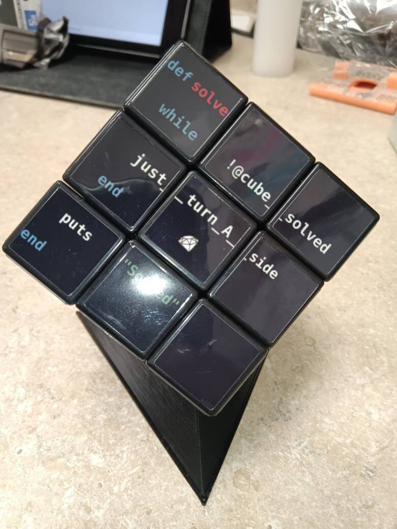 Rubik&#39;s Cube Scientific Edition &quot;Programmer&quot;, 3x3 Encoder Cube Puzzle