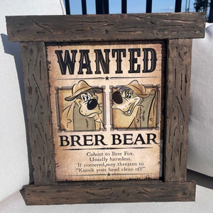 ブレアベア指名手配ポスター スプラッシュマウンテンポスター