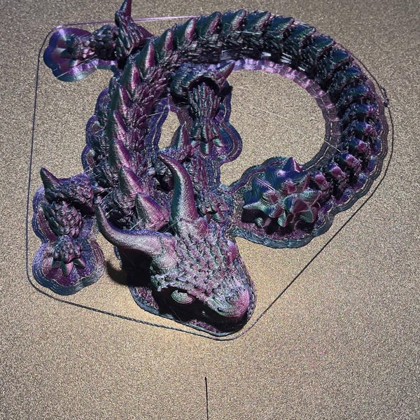 Articulated Dragon STL Set: 3D Print File + Egg Model (digital Download ...