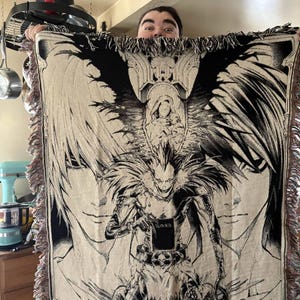 Death Note Anime | Black Ivory Tapestry Throw - Etsy
