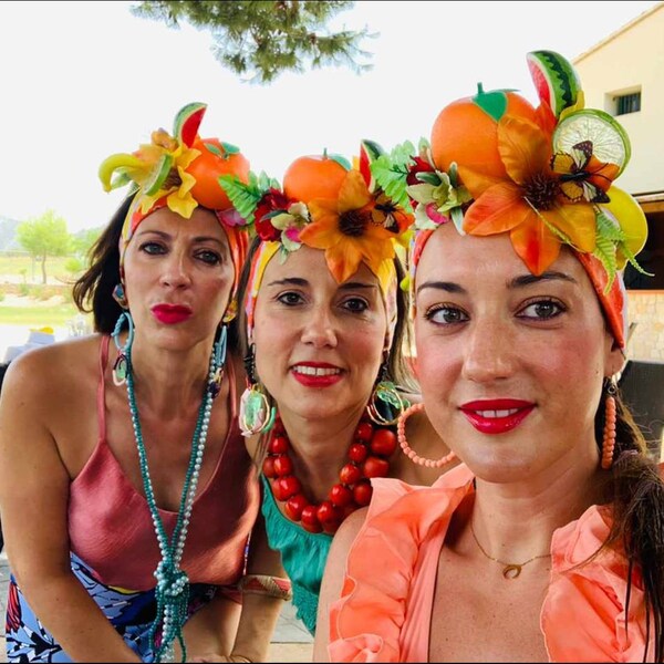 Carmen Miranda Costume Fruit Hat Tropical Fruits Turban - Etsy