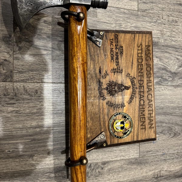 Premium Handmade Damascus Steel Tomahawk with Rosewood Handle