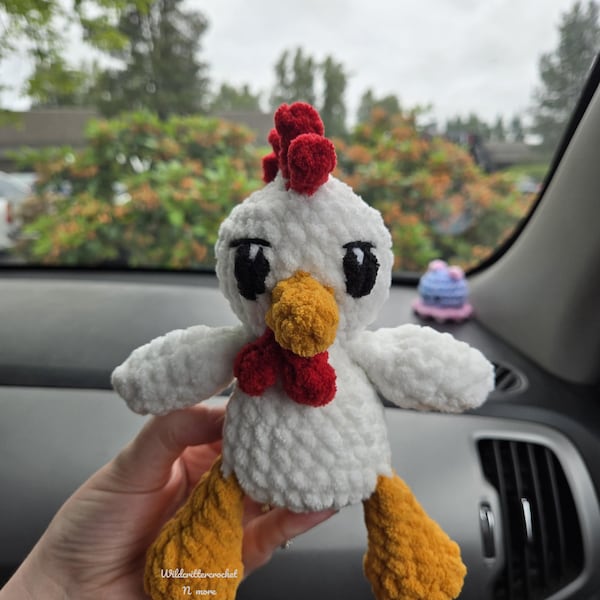 Coop the Chicken | Amigurumi Chicken Pattern, Low Sew, Crochet Pattern ...