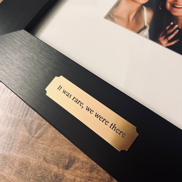 Engraved Solid Brass Plate Picture Frame Art Label Name Tag 3