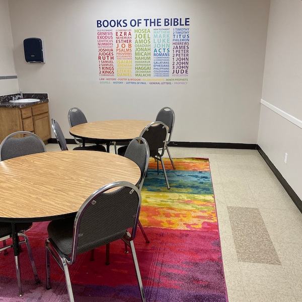 Books of the Bible - Wall Decal - Youth Room - Church - Colorful ...
