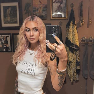 Alice lade till en bild av sitt köp