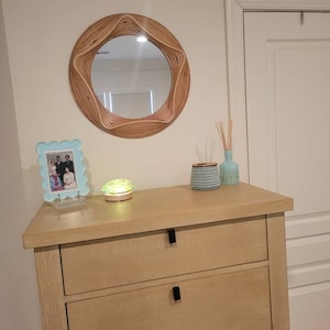 Bronze Organic Wall Mirror – Warm Sculptural Accent for Entryway, Bedroom or Living Room, Modern Handmade Statement Mirror