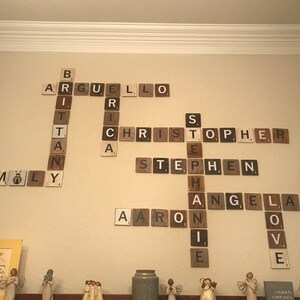 3x3 Scrabble Tiles, Scrabble Letters Scrabble Wall Decor, Scrabble Wall ...