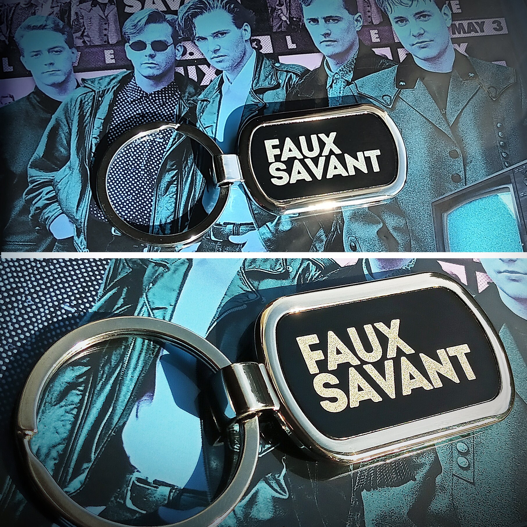 Customer photo of Custom Logo Etched Metal Keychain from Bryan