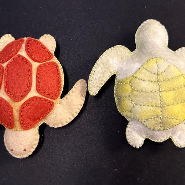 Felt Sea Turtle Sewing Pattern, Felt Ornament, Ocean Pattern, SVG PDF ...