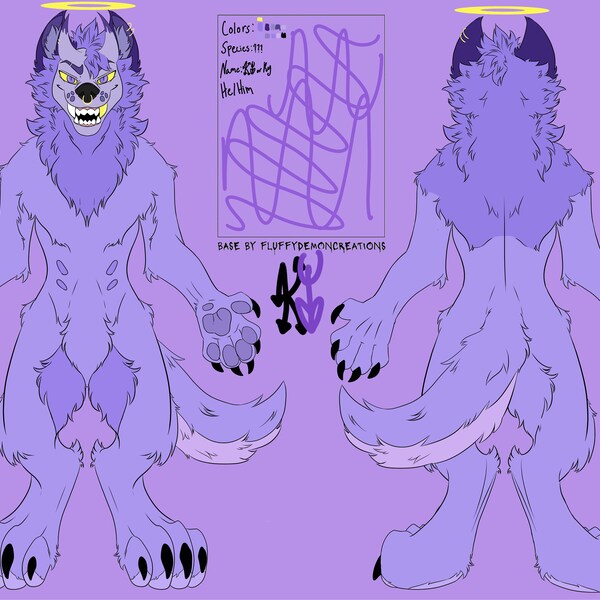 Wolf Canine Furry Art Base Ref Sheet - Etsy