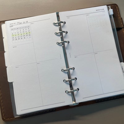 Daily Work Planner Printable HP Classic Inserts, Personal Schedule ...